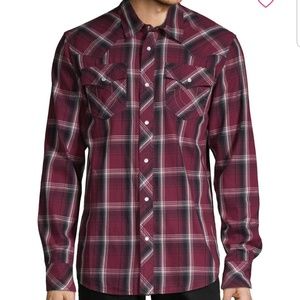 True Religion Western Plad Button Up